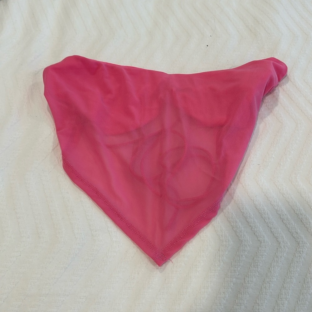 Mesh tube top with built in bra